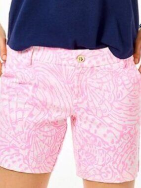 NWT Lilly Pulitzer 7″ Jayne Knit Short, Pelican Pink Size 2
